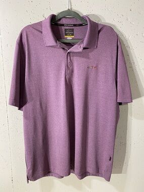 Greg Norman Golf Collection Play dry Lavender Heather Polo Shirt